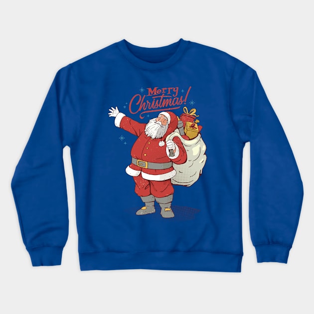 Merry Christmas Santa Crewneck Sweatshirt by Safdesignx